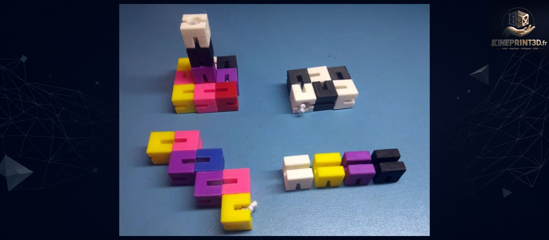 Elastic Cubes Puzzle Therapy